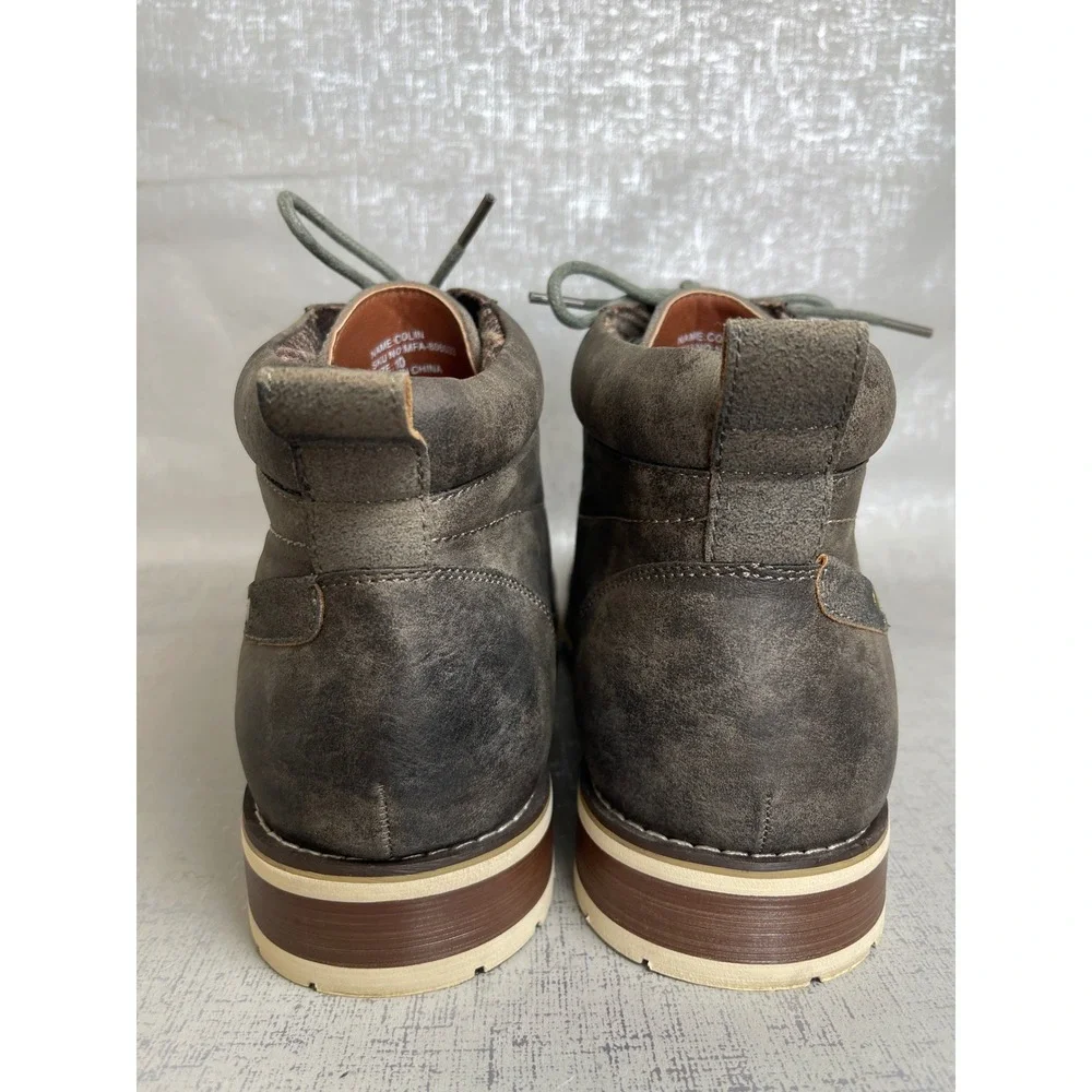Ferro Aldo Colin Mens Brown Distressed Lace Up Cap Toe Ankle Boots Size 10